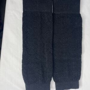 Black Knit arm or ankle Warmers Accessories